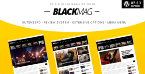BLACKMAG - Chủ đề tạp chí đậm nét và sạch sẽ