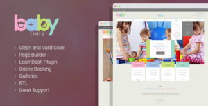 BabyTime - Chủ đề WordPress về bảo mẫu, y tá và giáo dục mầm non