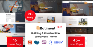 Batiment - Chủ đề WordPress về Xây dựng & Xây dựng