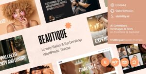 Beautique — Chủ đề WordPress cho tiệm cắt tóc & salon sang trọng