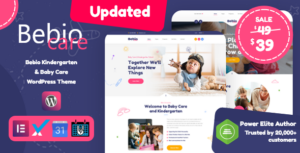 Bebio - Chủ đề WordPress về mẫu giáo và chăm sóc trẻ em