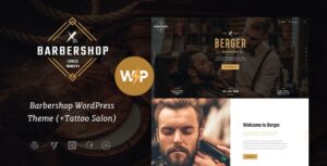 Berger | Chủ đề WordPress cho tiệm cắt tóc và làm tóc + tiệm xăm