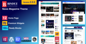 Binduz - Chủ đề WordPress Tạp chí Báo Blog