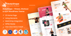 BodyShape - Chủ đề WordPress về thể dục, tập luyện & tập thể dục