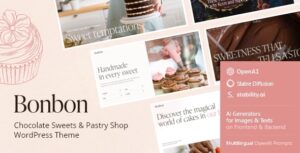 Bonbon - Chủ đề WordPress cho cửa hàng bánh ngọt và sô cô la + AI