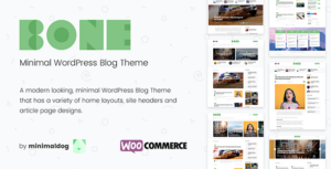 Bone - Chủ đề blog WordPress WooCommerce tối giản và sạch sẽ