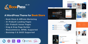 Bookpress - Chủ đề WooCommerce của hiệu sách dành cho Nhà xuất bản, Nhà văn và Tác giả & Tiếp thị liên kết