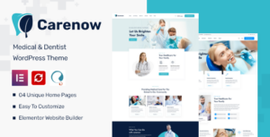 Carenow – Chủ đề WordPress Y khoa & Nha khoa