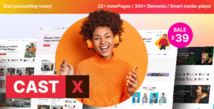 Castx - Chủ đề WordPress Podcast tuyệt vời