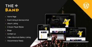 Chủ đề WordPress Âm nhạc TheBand