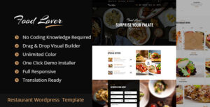 Chủ đề WordPress Nhà hàng Food Lover