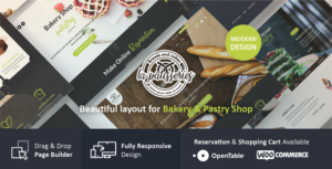 Chủ đề WordPress về bánh và tiệm bánh
