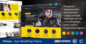 Chủ đề WordPress về thể dục Thương mại điện tử