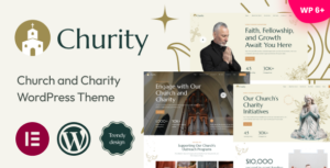 Churity - Chủ đề WordPress về Nhà thờ và Từ thiện