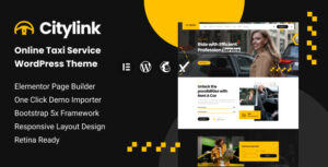Citylink - Chủ đề WordPress về dịch vụ taxi trực tuyến