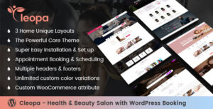 Cleopa - Health & Beauty Salon With WordPress Booking