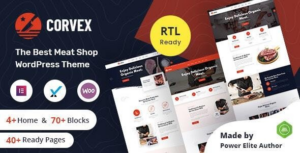 Corvex - Chủ đề WordPress cho cửa hàng thịt & thịt + RTL
