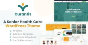 Curantis - Chăm sóc y tế và điều dưỡng WordPress