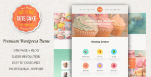 Cute Cake - Chủ đề Wordpress một trang đáp ứng
