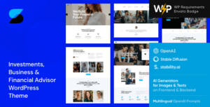 Đầu tư - Chủ đề WordPress cho cố vấn kinh doanh và tài chính