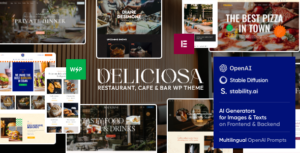 Deliciosa - Chủ đề WordPress Nhà hàng & Quán cà phê