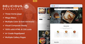 Delicious - Đặt bàn / Chủ đề WordPress nhà hàng