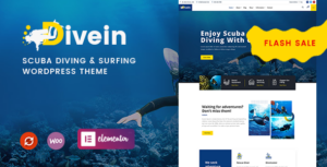Divein - Chủ đề WordPress về lặn biển và lướt sóng