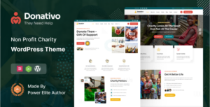 Donativo - Chủ đề WordPress gây quỹ từ thiện phi lợi nhuận