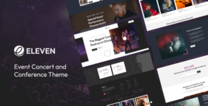 Eleven - Chủ đề WordPress về sự kiện hòa nhạc