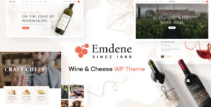 Emdene - Chủ đề WordPress về rượu vang và phô mai