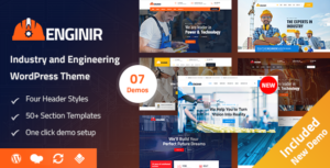 Enginir - Chủ đề WordPress đa năng về công nghiệp và kỹ thuật