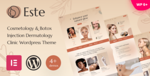 Este - Chủ đề WordPress cho Phòng khám Da liễu và Thẩm mỹ Tiêm Botox