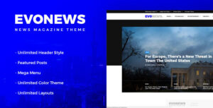 Evonews | Chủ đề WordPress cho blog tin tức