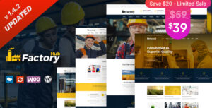 Factory HUB - Chủ đề WordPress về công nghiệp và xây dựng