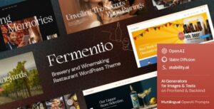 Fermentio — Chủ đề WordPress cho nhà hàng sản xuất bia và rượu vang
