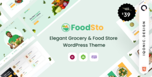 Foodsto: Chủ đề WordPress cho cửa hàng tạp hóa và thực phẩm