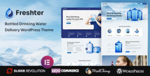Freshter - Giao nước uống đóng chai WordPress Theme
