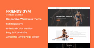 Friend Gym - Chủ đề WordPress về phòng tập thể dục & thể hình