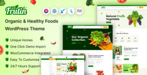 Frutin - Chủ đề WordPress về thực phẩm hữu cơ và lành mạnh