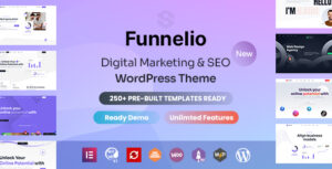Funnelio - Công ty tiếp thị kỹ thuật số & SEO Theme WordPress Elementor