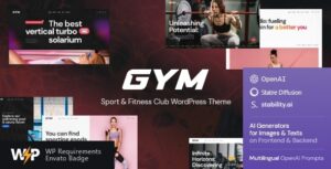GYM | Chủ đề WordPress về phòng tập thể dục