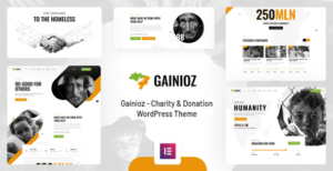 Gainioz - Chủ đề WordPress từ thiện và quyên góp