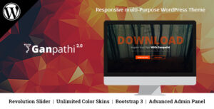 Ganpathi - Chủ đề WordPress cho trang đích ứng dụng đáp ứng