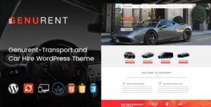 Genurent - Giao diện WordPress cho thuê xe và vận chuyển