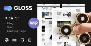 Gloss | Chủ đề blog WordPress của Tạp chí Tin tức Viral + Cửa hàng