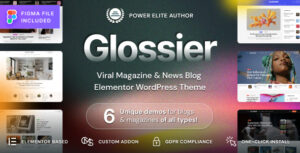 Glossier - Chủ đề WordPress cho báo và tạp chí lan truyền