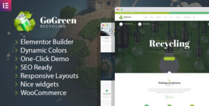 GoGreen - Chủ đề WordPress Quản lý và Tái chế Chất thải