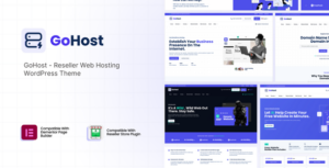 GoHost - Chủ đề WordPress cho dịch vụ lưu trữ web đại lý