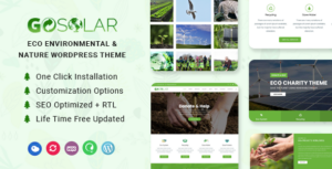 GoSolar - Chủ đề WordPress về môi trường và thiên nhiên