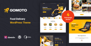 Gomoto - Giao đồ ăn & Vật tư y tế WordPress Theme